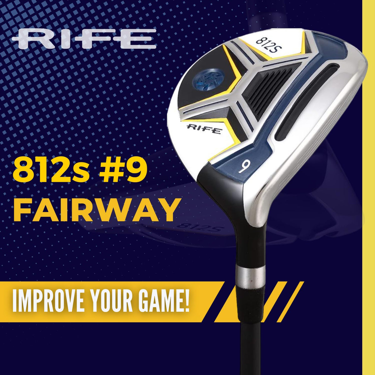 Rife 812s Offset 9 Wood offset detail highlighting design cue.