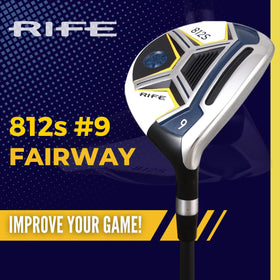 Rife 812s Offset 9 Wood offset detail highlighting design cue.