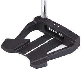 Rife black PVD non-glare finish reduces reflections for setup clarity