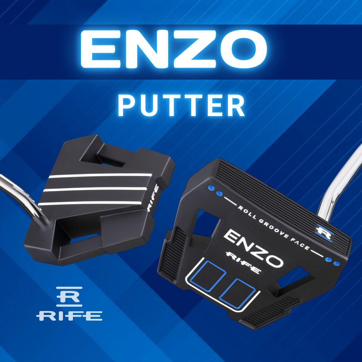 Rife ENZO putter 36-inch side view highlights balance for smooth stroke