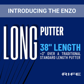 Rife ENZO putter offset steel shaft supports consistent impact