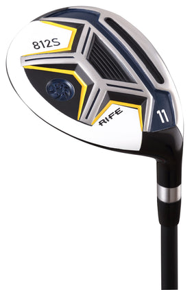 Rife Golf 812s offset 11 wood profile highlights ultra-low center of gravity for launch.