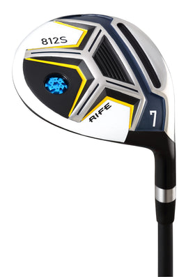 Rife Golf 812s Offset 7 Wood grip provides confident grip.