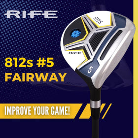 Back-weight screw on Rife 812s 5 Wood enhances forgiveness and control