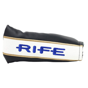 Rife RG2 widened heel-toe design boosts stability on mis-hits.