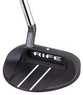 Rife Golf RG4 milled top edge and cavity for precise head weight.