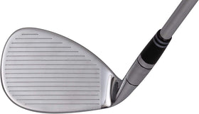 Rife lob wedge with wedge-flex shaft for steady distance control.