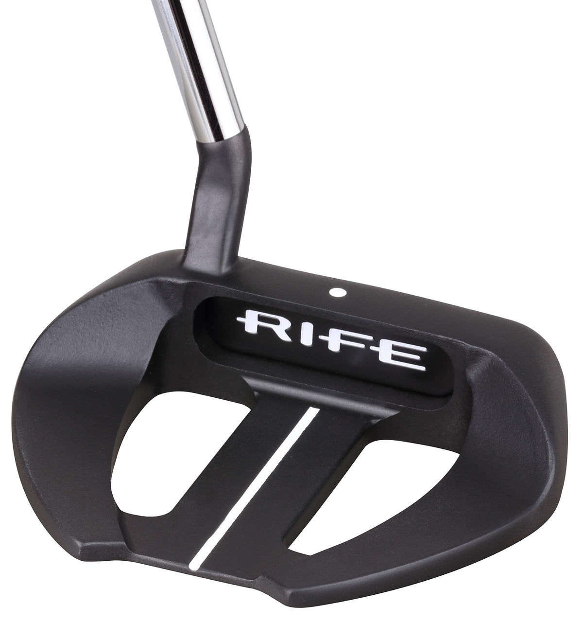 Rife Golf Roll Groove face-milled design promotes immediate roll and alignment.