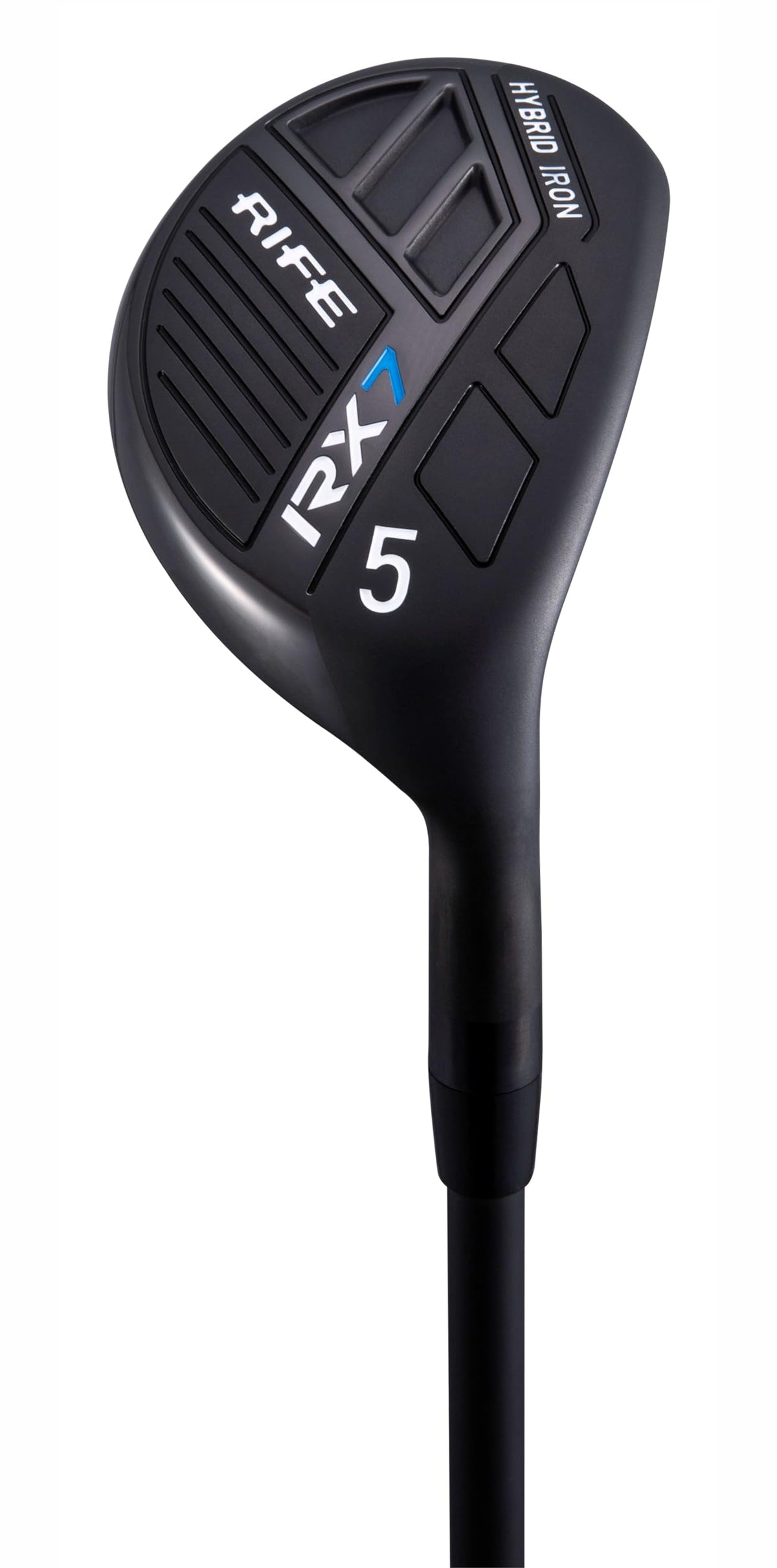 Rife RX7 Senior Hybrid Iron #5 with head cover, protects club during transport.