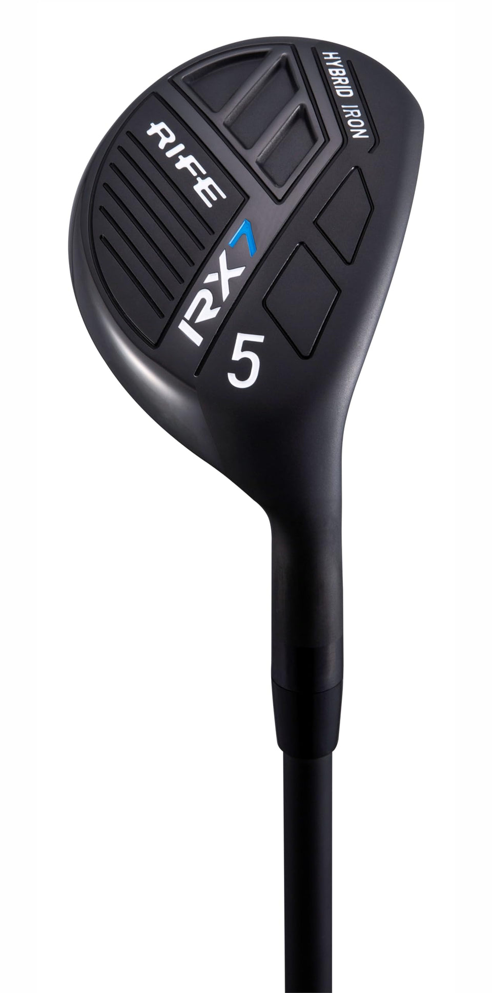 Rife RX7 Senior Hybrid Iron #5 with head cover, protects club during transport.