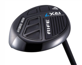 Rife RX7 Senior graphite shaft close-up highlighting light feel.