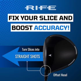 Rife Offset RX7 crown view reveals thinner crown for weight distribution