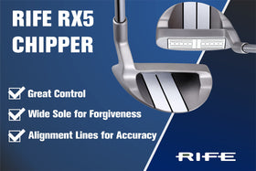 RIFE RX5 Chipper light steel shaft minimizes twist on impact