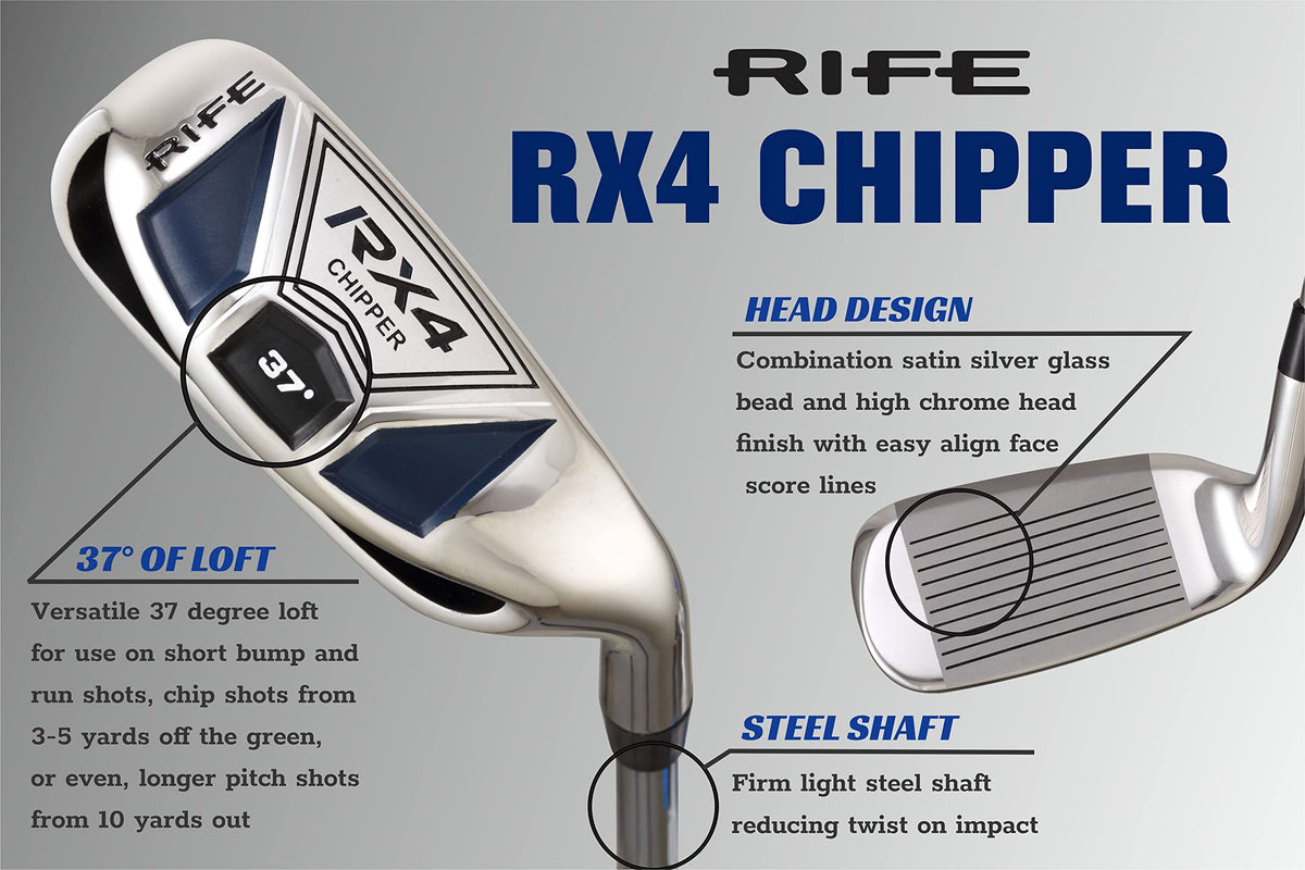 Rife RX4 firm light steel shaft minimizes twist on impact