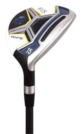 Rife Golf senior 812s offset 15 fairway head delivers high launch and distance.