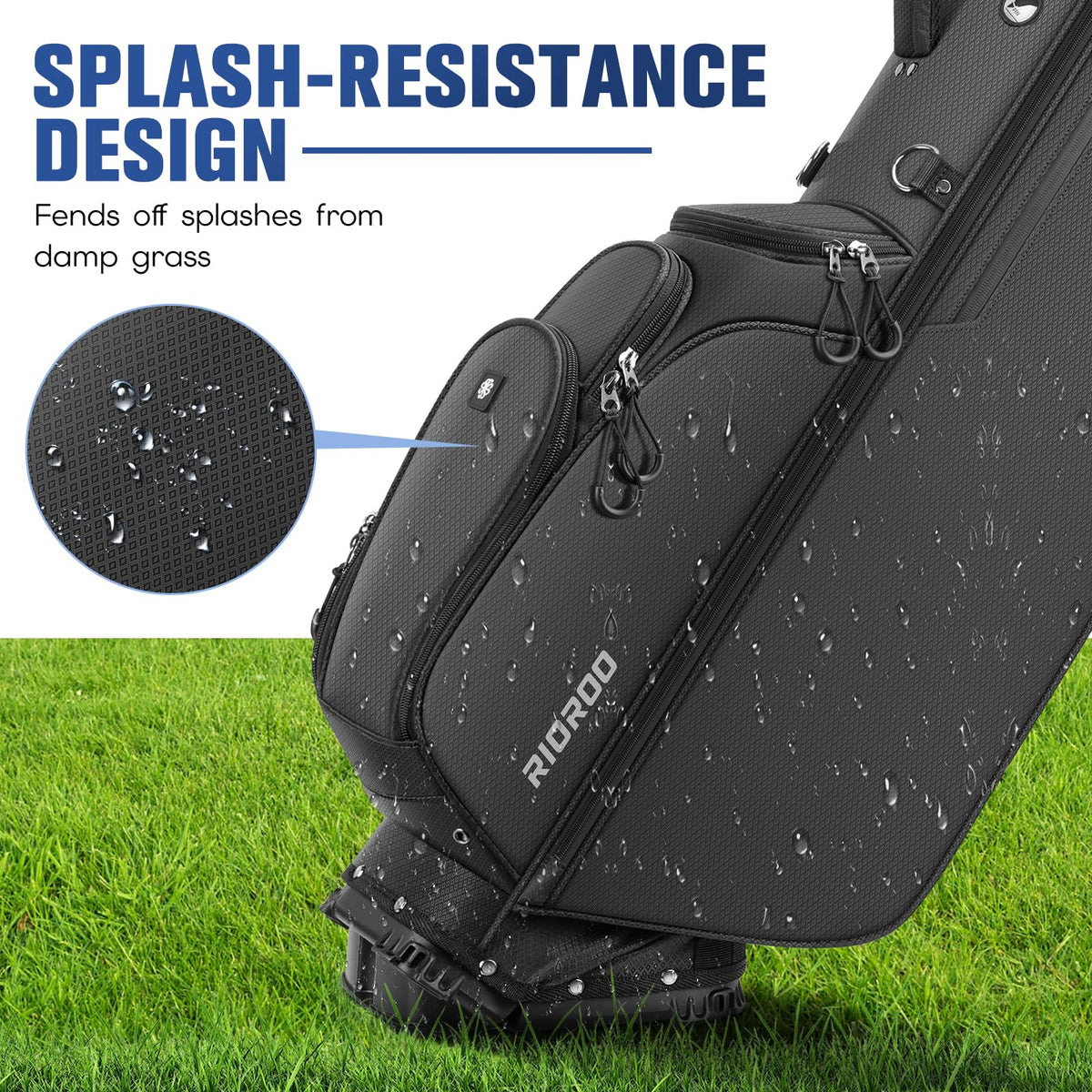 RIOROO 6-pocket storage bag provides easy access and tidy organization.