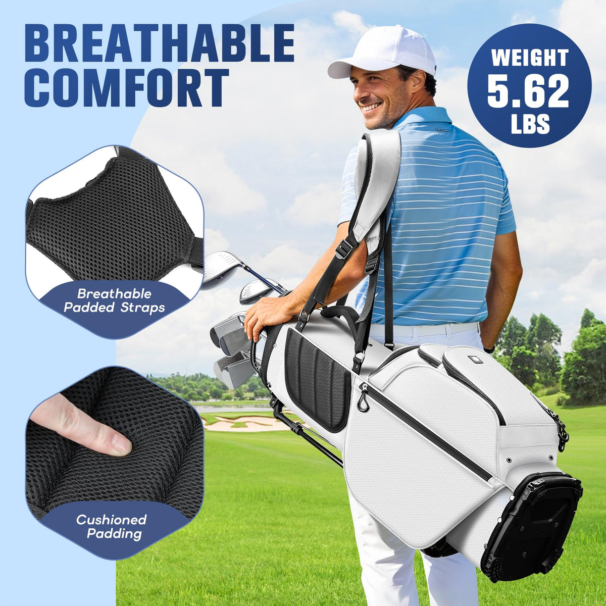 RIOROO bag carried with easy-access pockets.