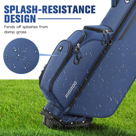 RIOROO golf bag with rain cover protects gear in wet weather