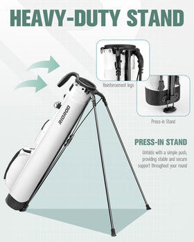 RIOROO ball pocket accommodates up to eight balls for quick restocking.