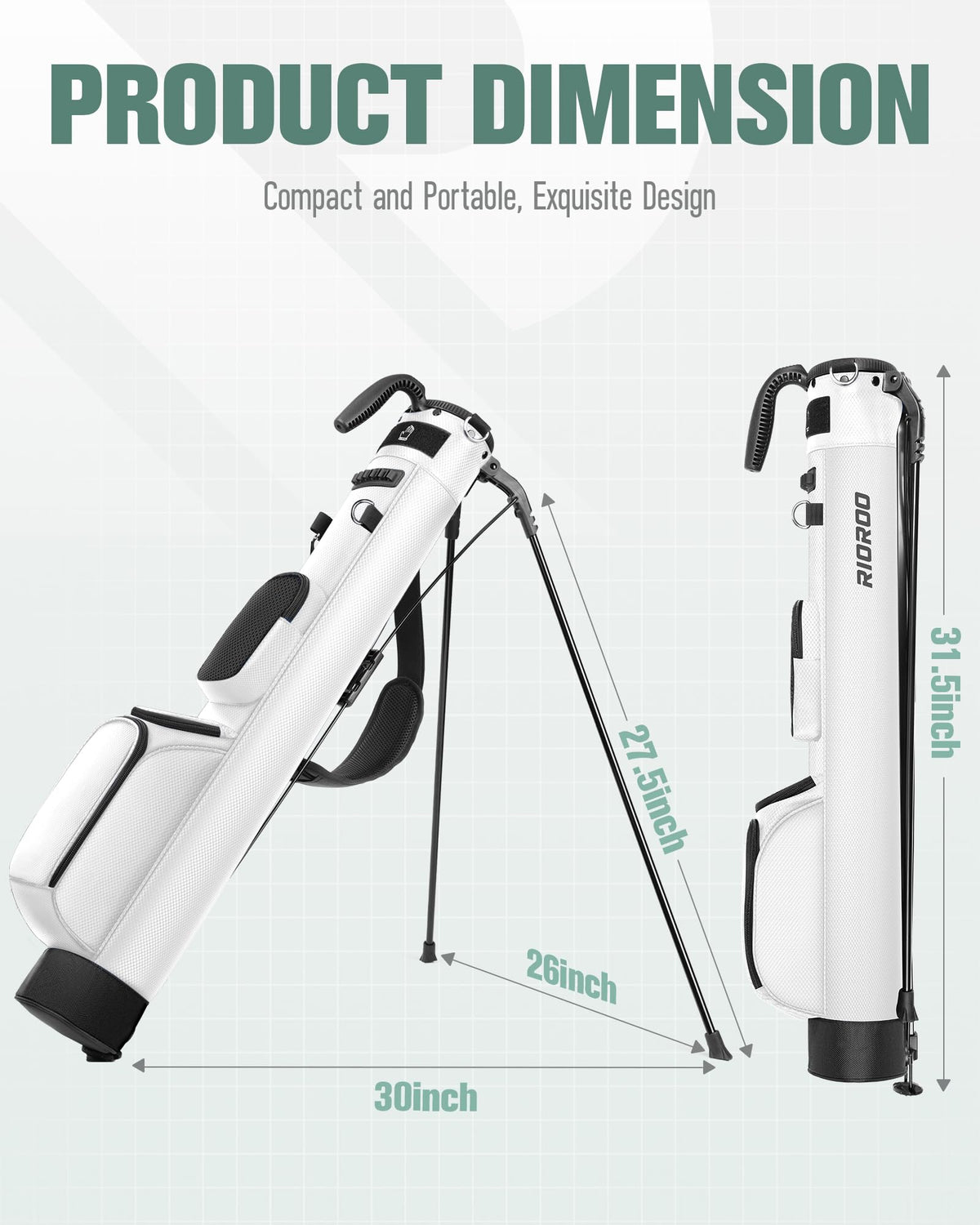 RIOROO built-in handle enables easy lifting and storage.