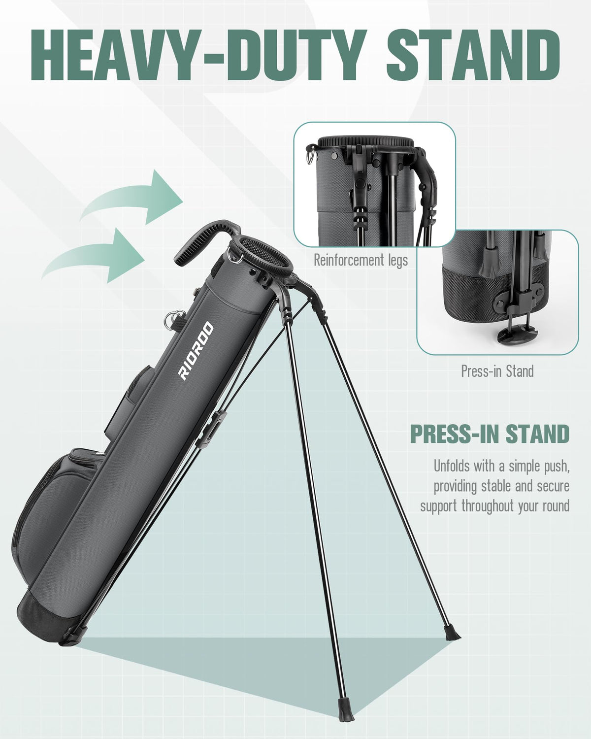 RIOROO golf bag cooler pocket keeps drinks cool between holes.