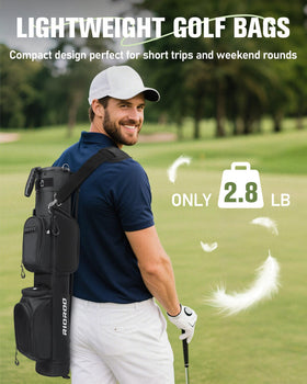 RIOROO Golf Stand Bag insulated cooler pocket keeps drinks cold