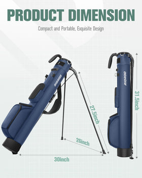RIOROO stand bag multi-pocket layout for accessories and essentials
