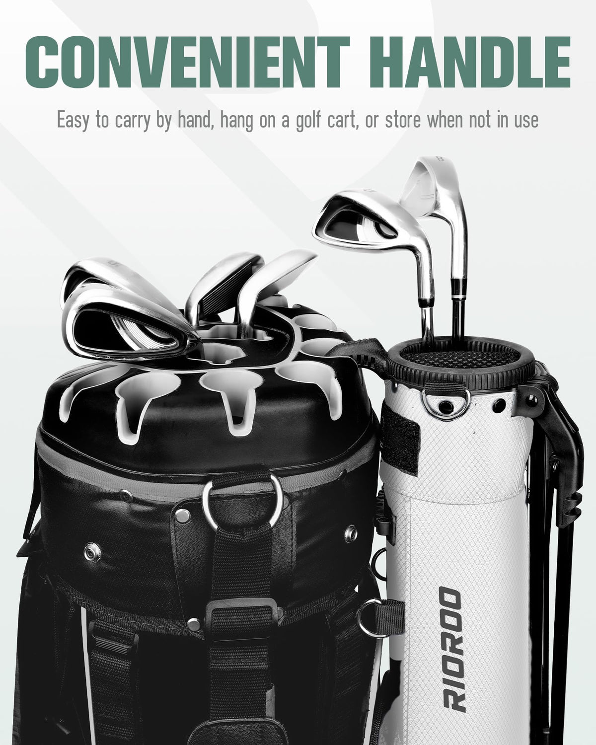 RIOROO adjustable shoulder strap delivers comfortable carrying.
