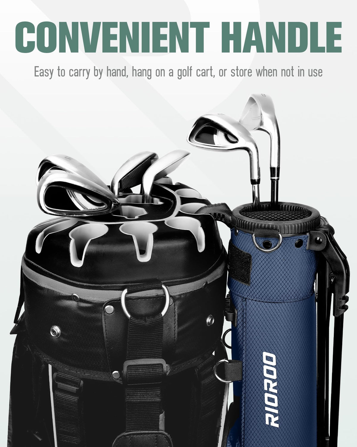 RIOROO bag with Velcro glove strap keeps gloves secure
