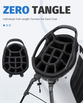 RIOROO lightweight breathable shoulder straps for comfortable carry.
