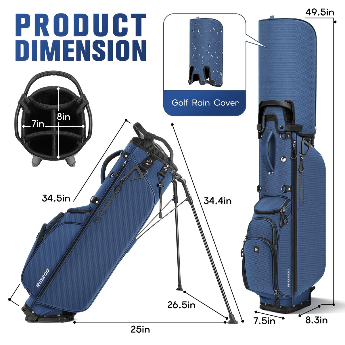 RIOROO lightweight design supports comfortable rounds