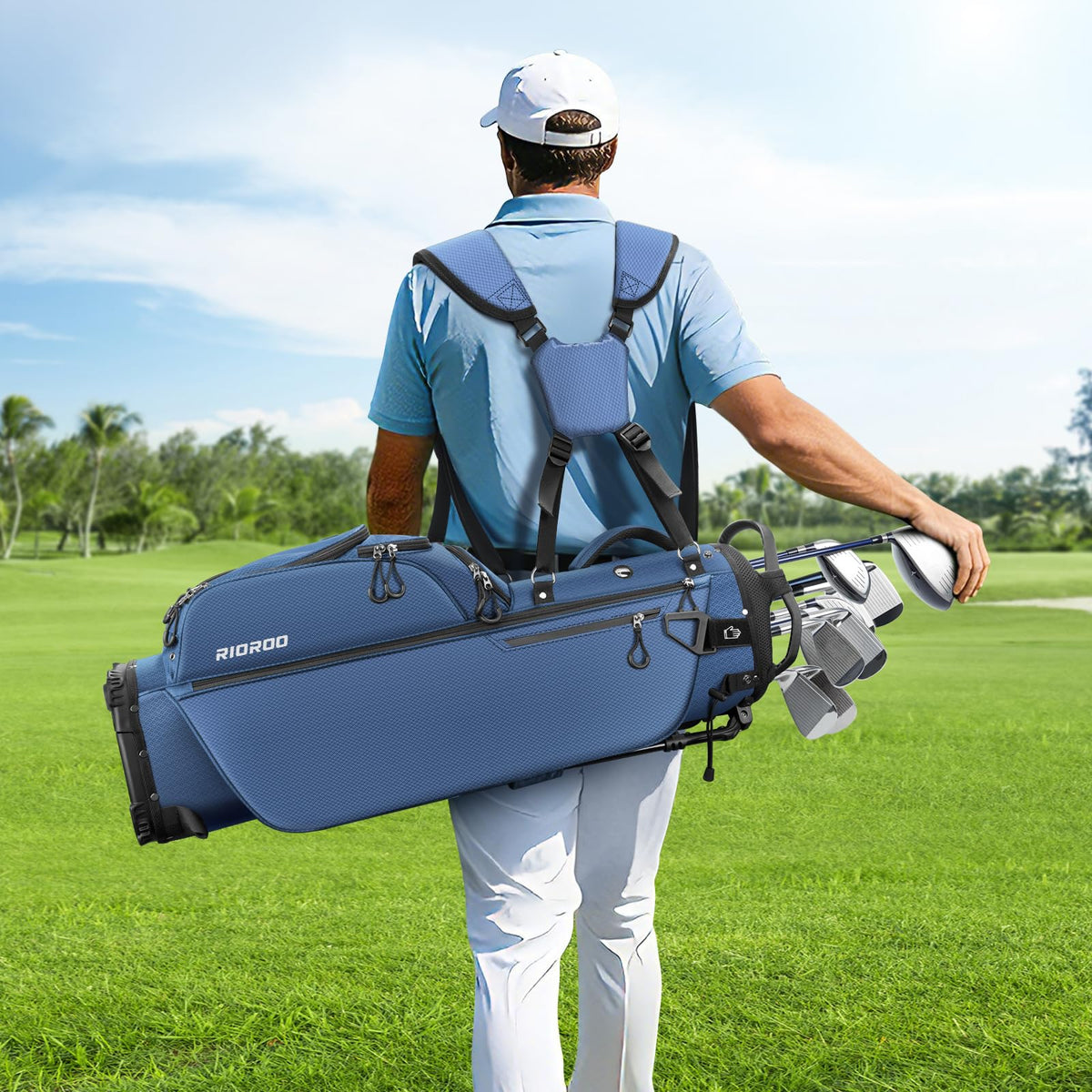 RIOROO stylish golf bag suited for cart or range