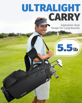 RIOROO wide padded straps enabling balanced, comfortable carry.