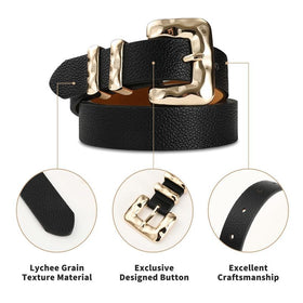 RISANTRY belt with dress ensemble for polished looks