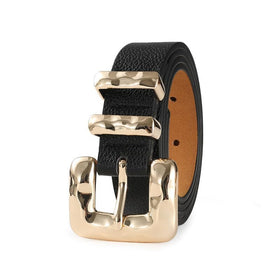 RISANTRY soft synthetic leather belt offers comfortable everyday wear