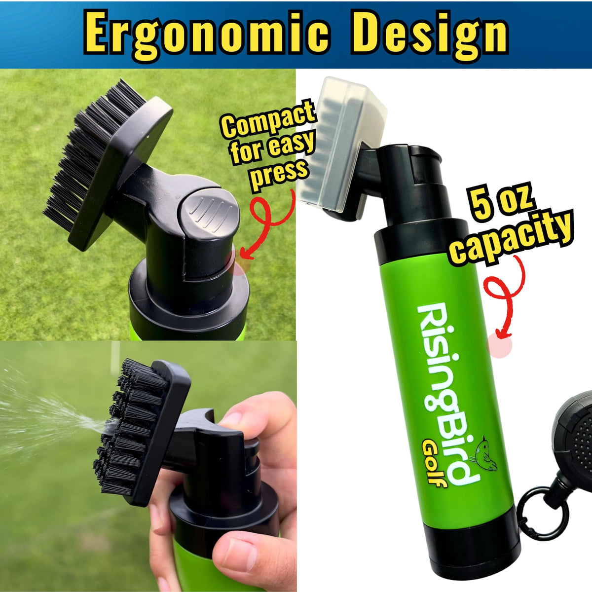 RisingBird ergonomic spray head enables steady water flow