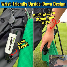 RisingBird retractable clip offers easy access to your bag.