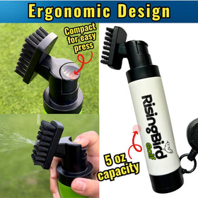 RisingBird upside-down design reduces wrist strain during cleanings.