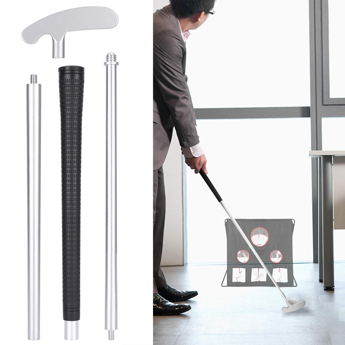 RiToEasysports golf putter travel-friendly design fits in a golf bag