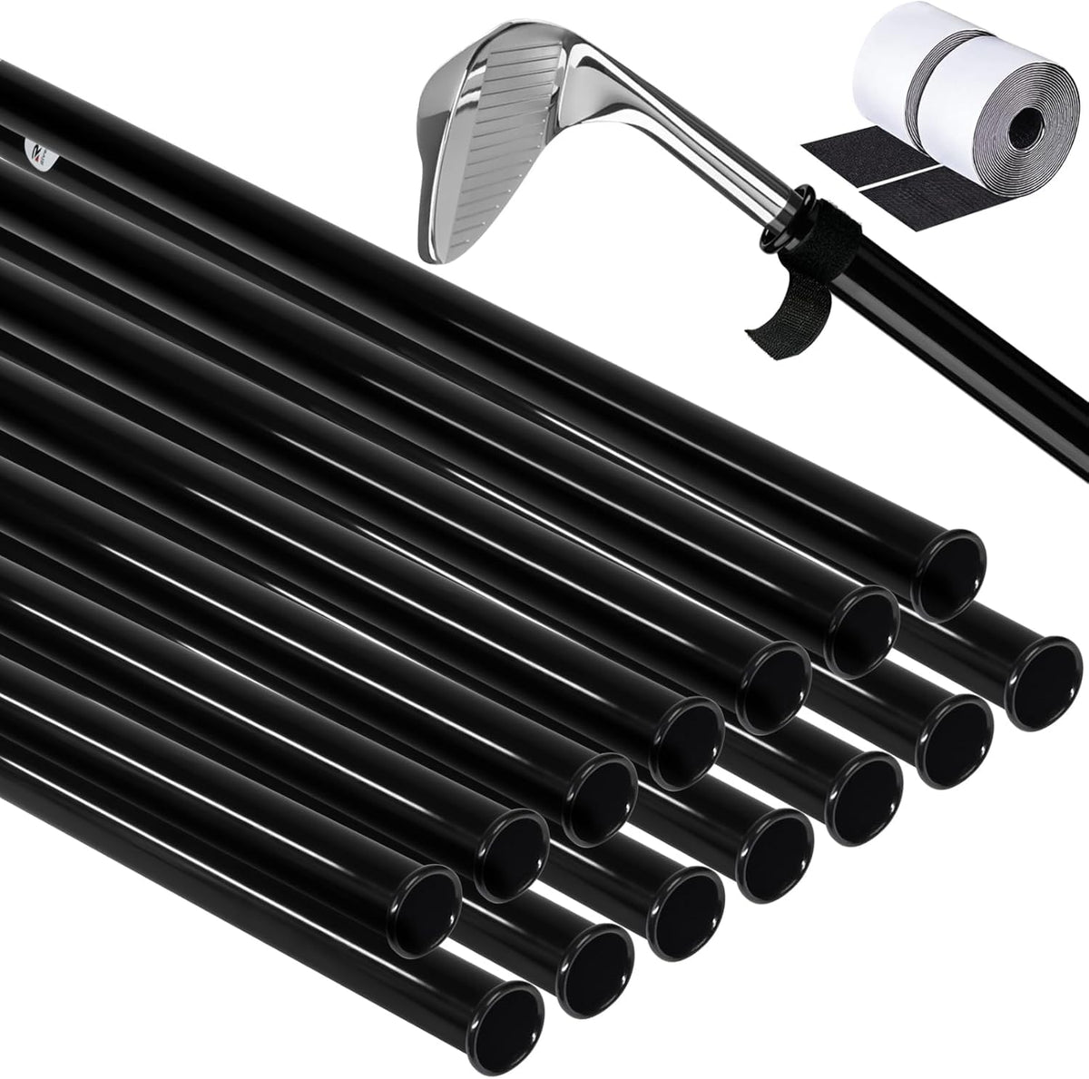 River Hill Golf 14 Pcs Tubes for golf bag setup provide organized, protected clubs.