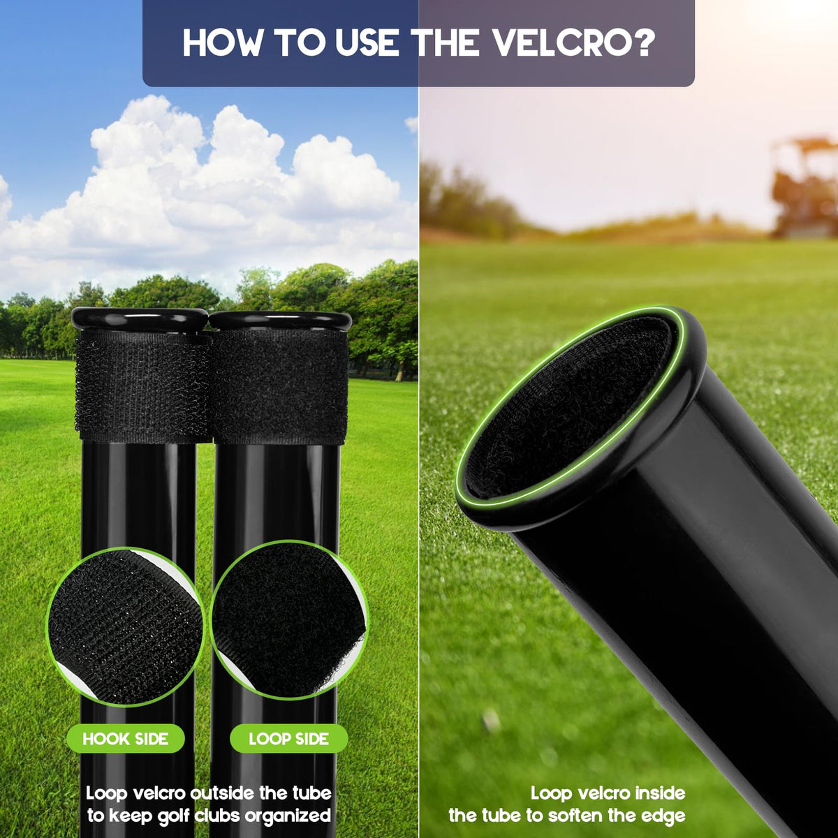 River Hill Golf 1.34 inch diameter tubes offer versatile shaft compatibility.
