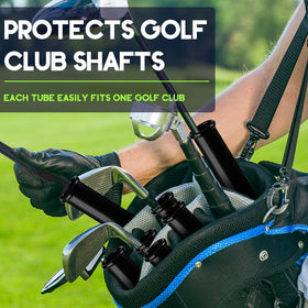 River Hill Golf velcro tape closures secure clubs and provide quick access.