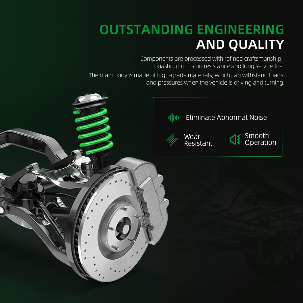 Riyhch Retaining ring 15113-G1 secures axle assembly during use.
