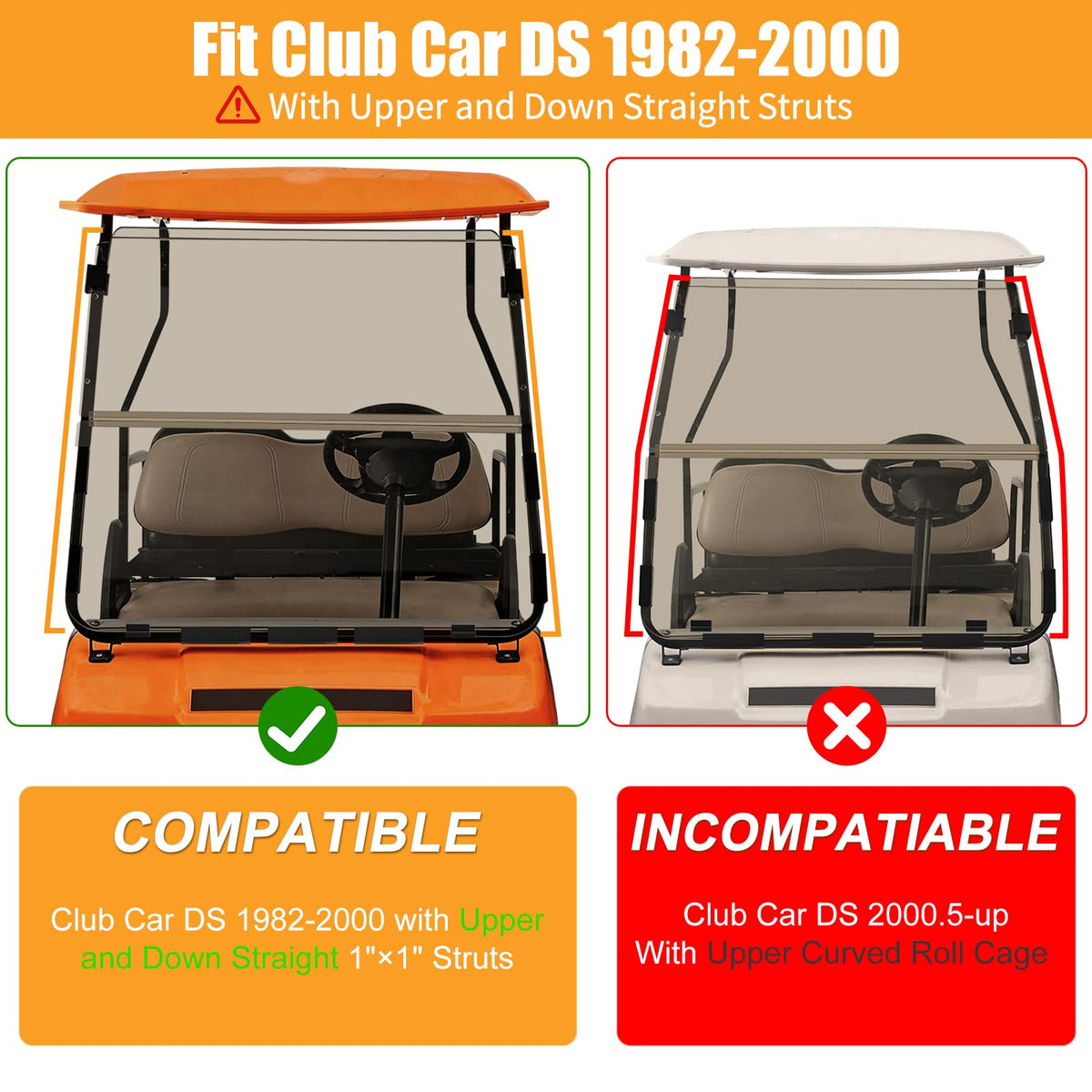 RIZINKART 5mm acrylic windshield with strong, clear visibility.