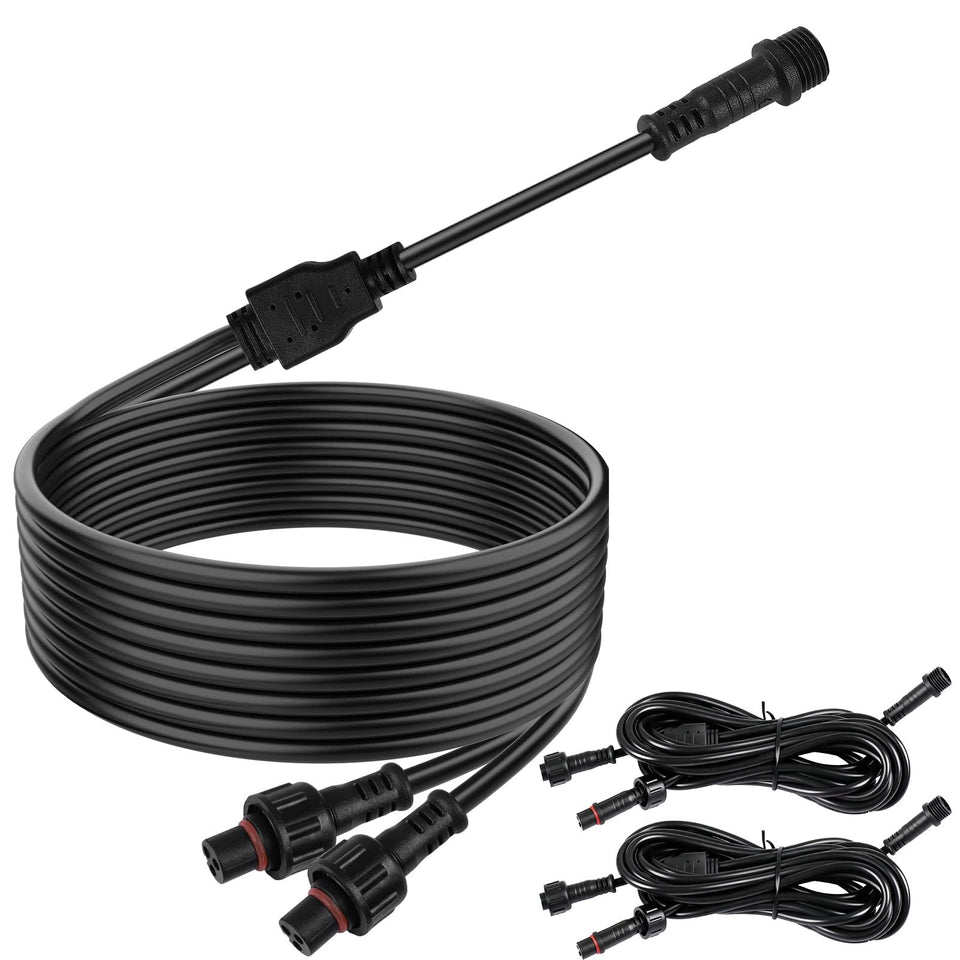 RIZINKART 67-inch Y-extension wires ready to power two whip lights