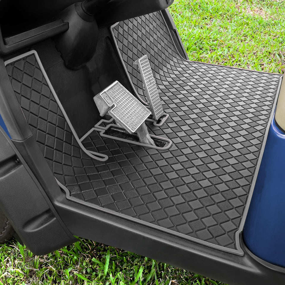 RIZINKART 8mm floor mat for Yamaha G29 Gen1 protects the footwell with full coverage