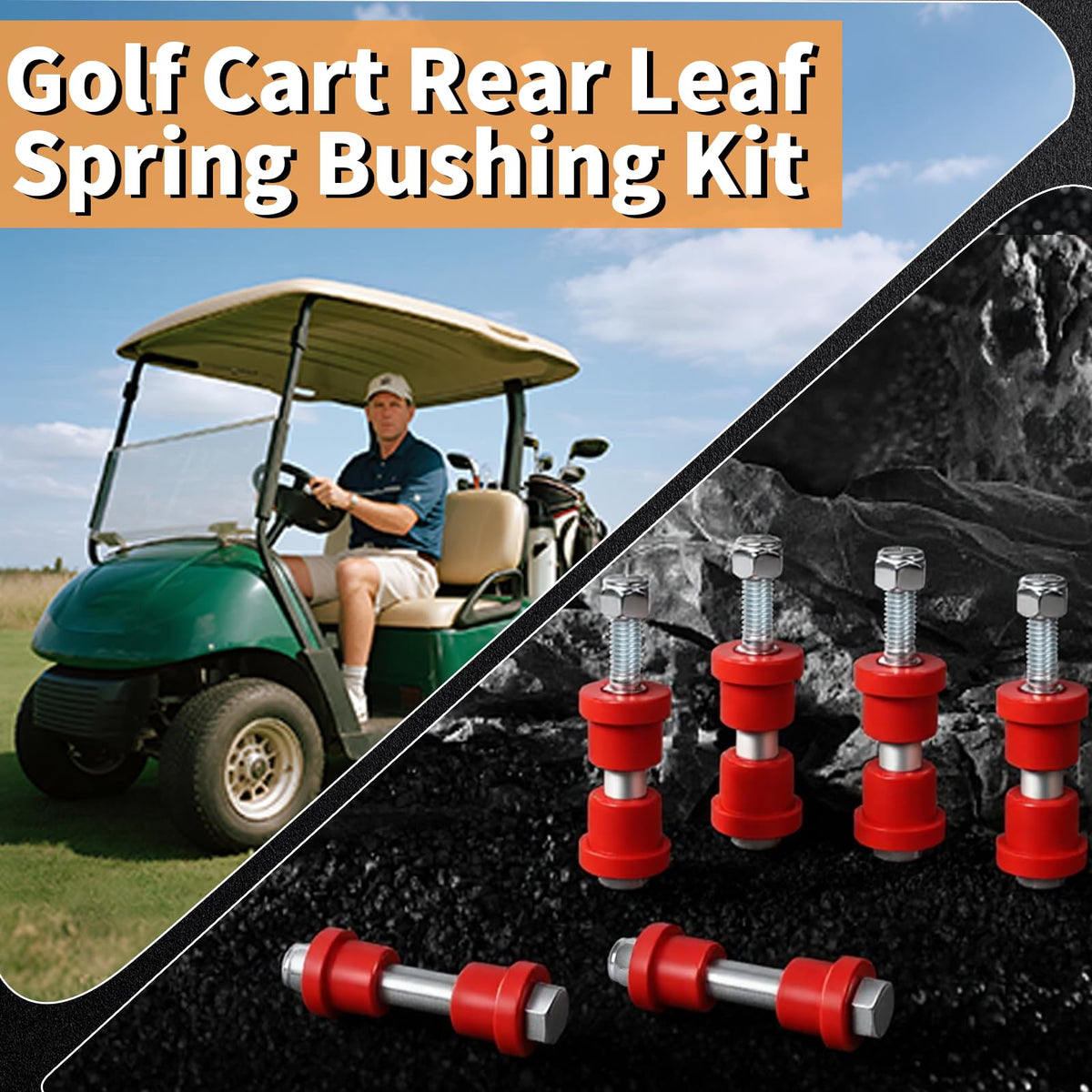 Anti-rust coating on bushings from RIZINKART for extended durability