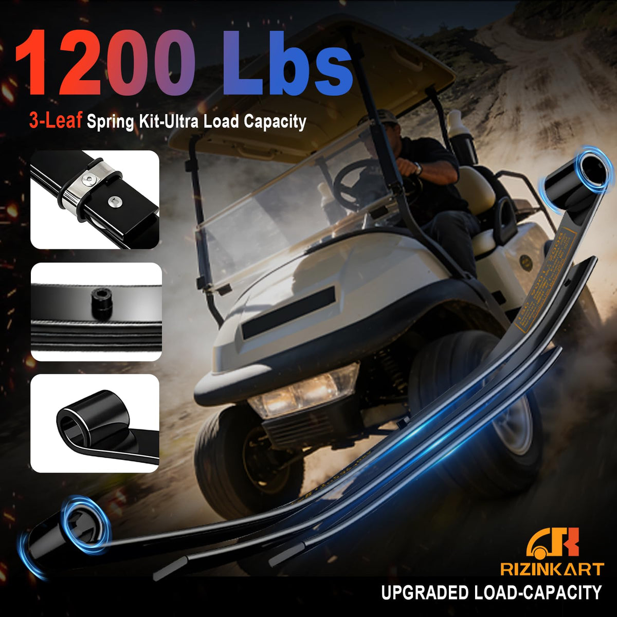 Anti-rust steel leaf springs from RIZINKART