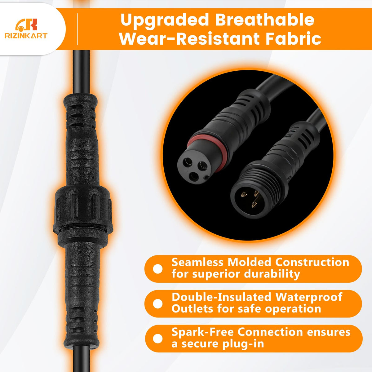RIZINKART arrow-groove fit ensures secure connections and proper operation