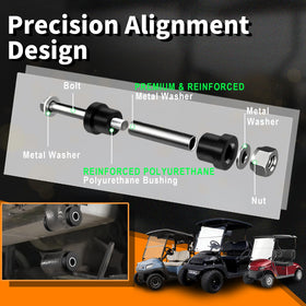 RIZINKART bushings sleeves kit with bolts supports long-lasting suspension performance.